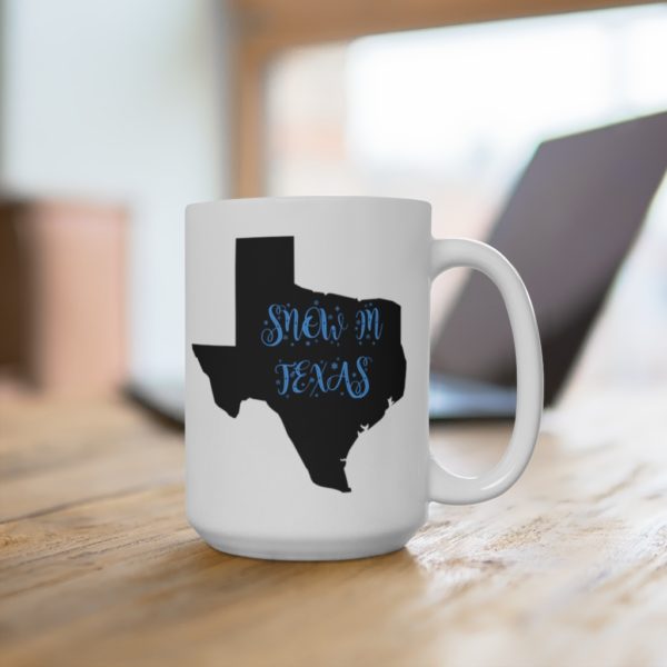 Dynasty One Stop Snow in Texas Mug White 15oz - Image 4