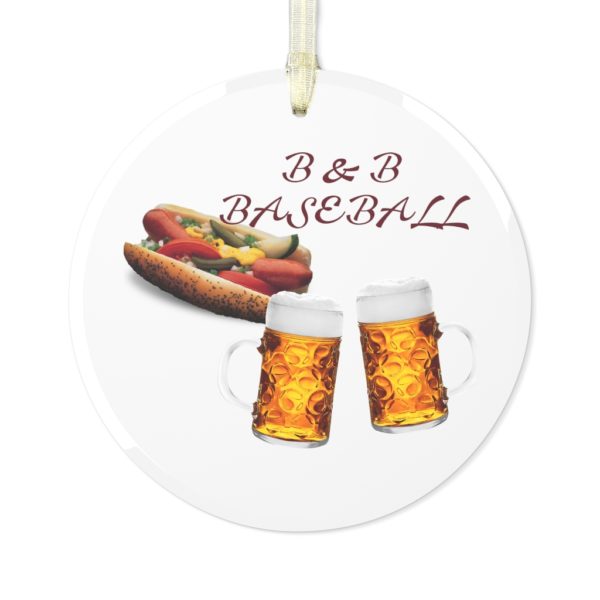 B&B Baseball Glass Ornament – Fantasy Baseball Commish