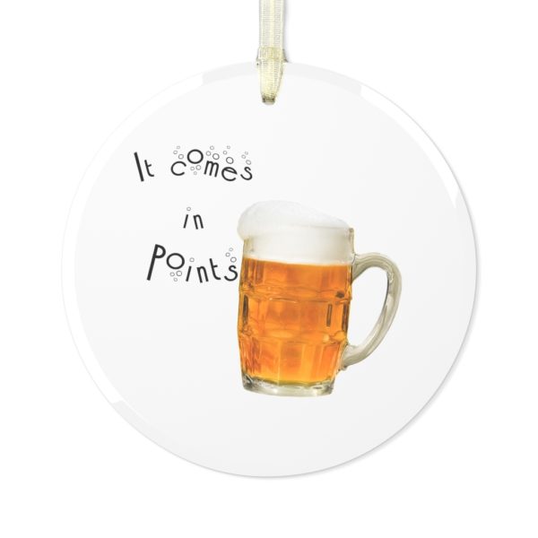 D1S It Comes in Points Glass Ornament