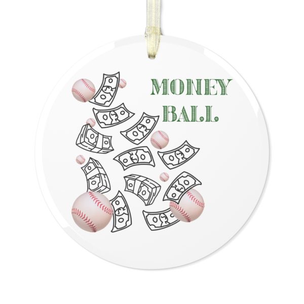 D1S Moneyball Glass Ornament