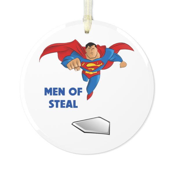 D1S Men of Steal Glass Ornament