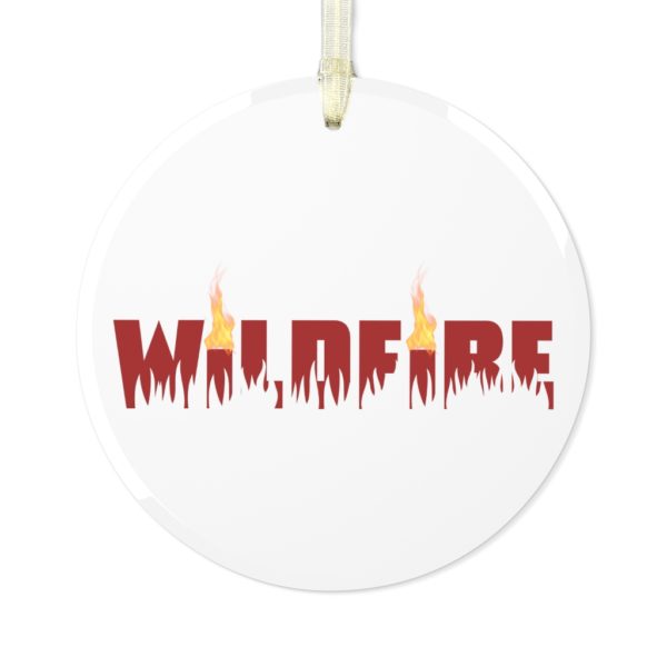 D1S Wildfire Glass Ornament